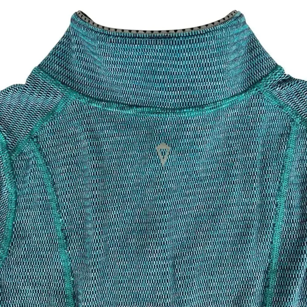 Ivivva by Lululemon Teal 1/4 zip Popover size 8